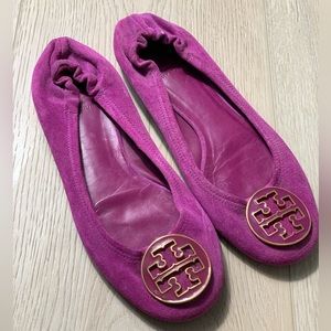 Fuchsia pink Tory Burch flats